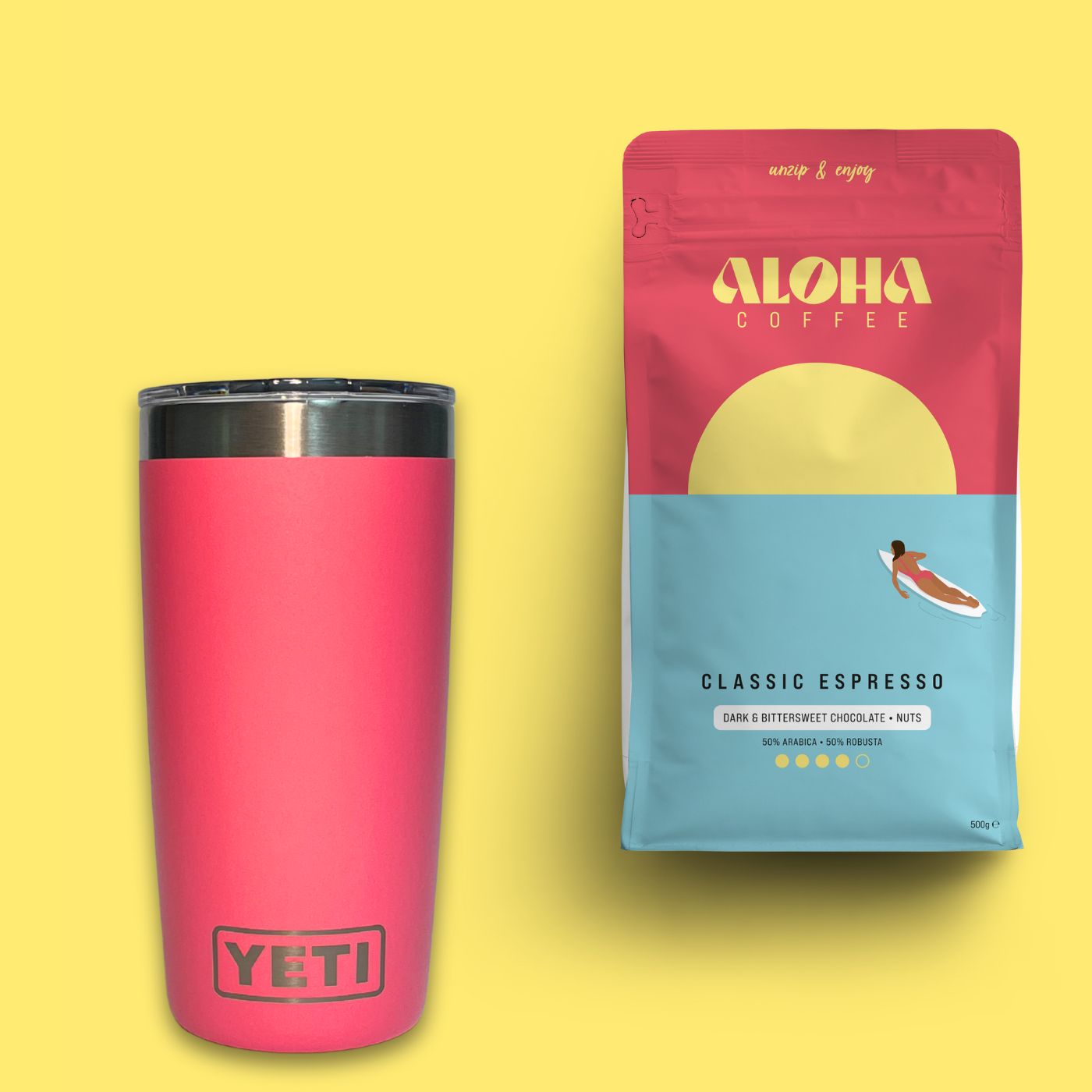 Classic Espresso 500g & YETI Rambler