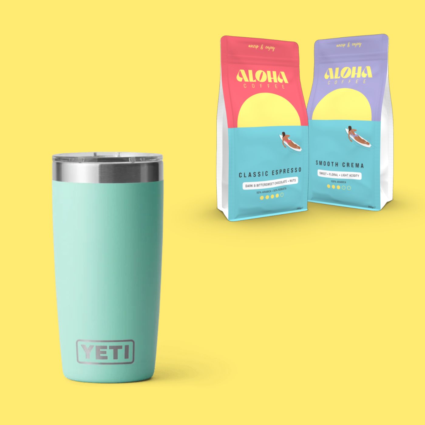 Aloha Coffee x YETI Isolierbecher Set 295ml