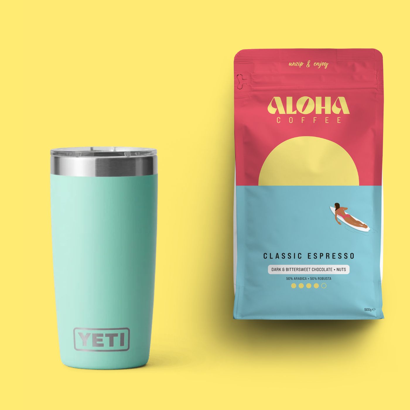 Classic Espresso 500g & YETI Rambler