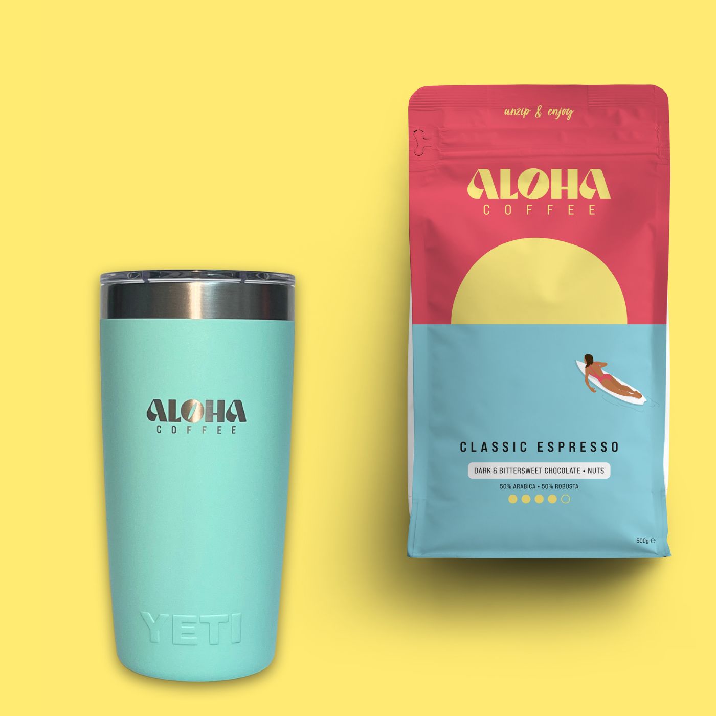 Classic Espresso 500g & YETI Rambler