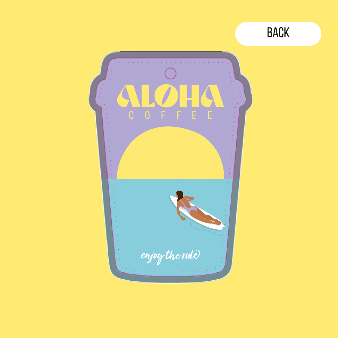 Air Fresher Aloha Coffee Back