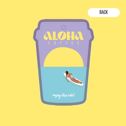 Air Fresher Aloha Coffee Back