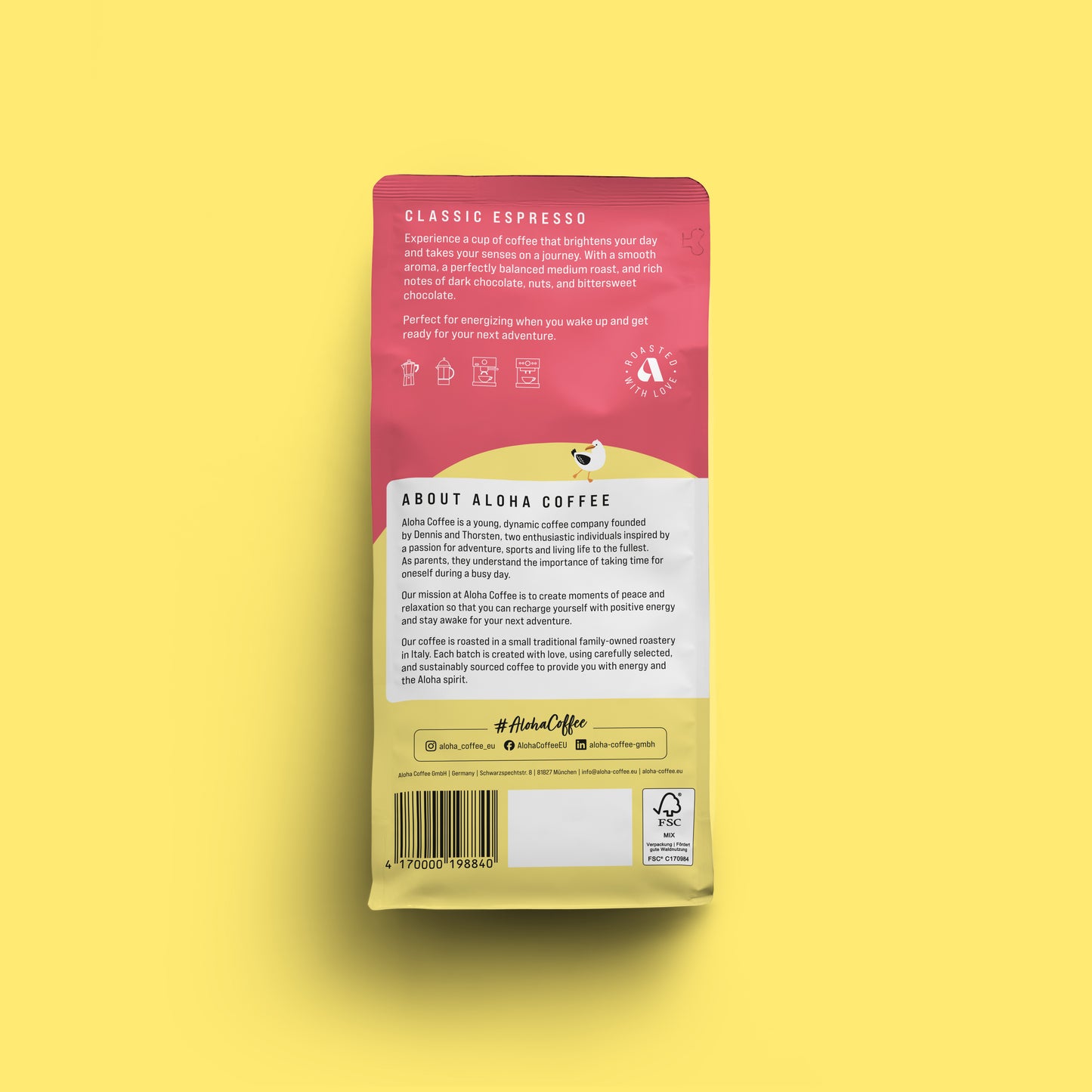 Aloha Coffee Classic Espresso back