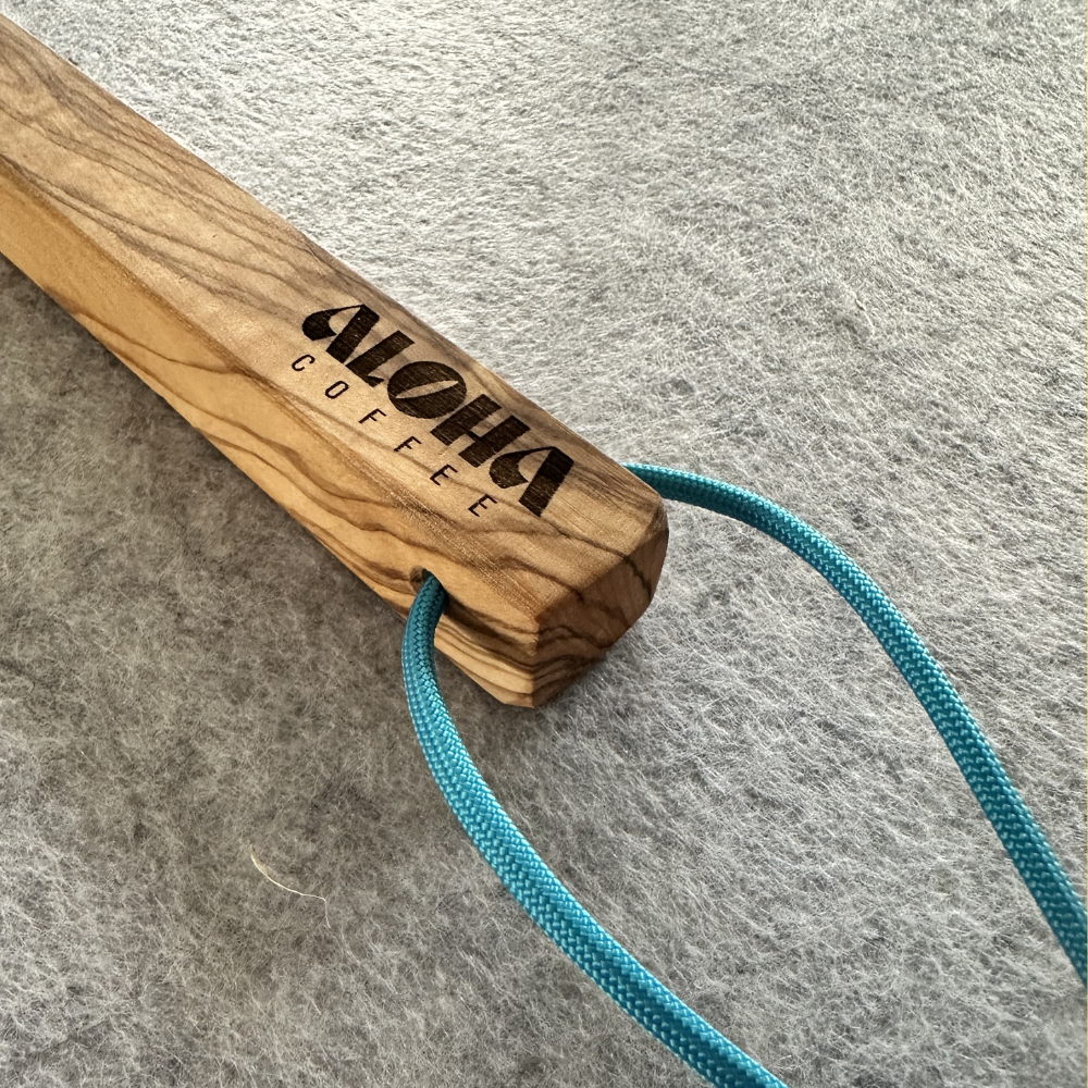 Espresso Cleaning Brush – Olive Wood