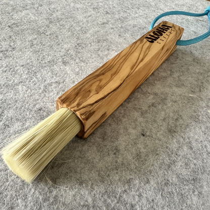 Espresso Cleaning Brush – Olive Wood